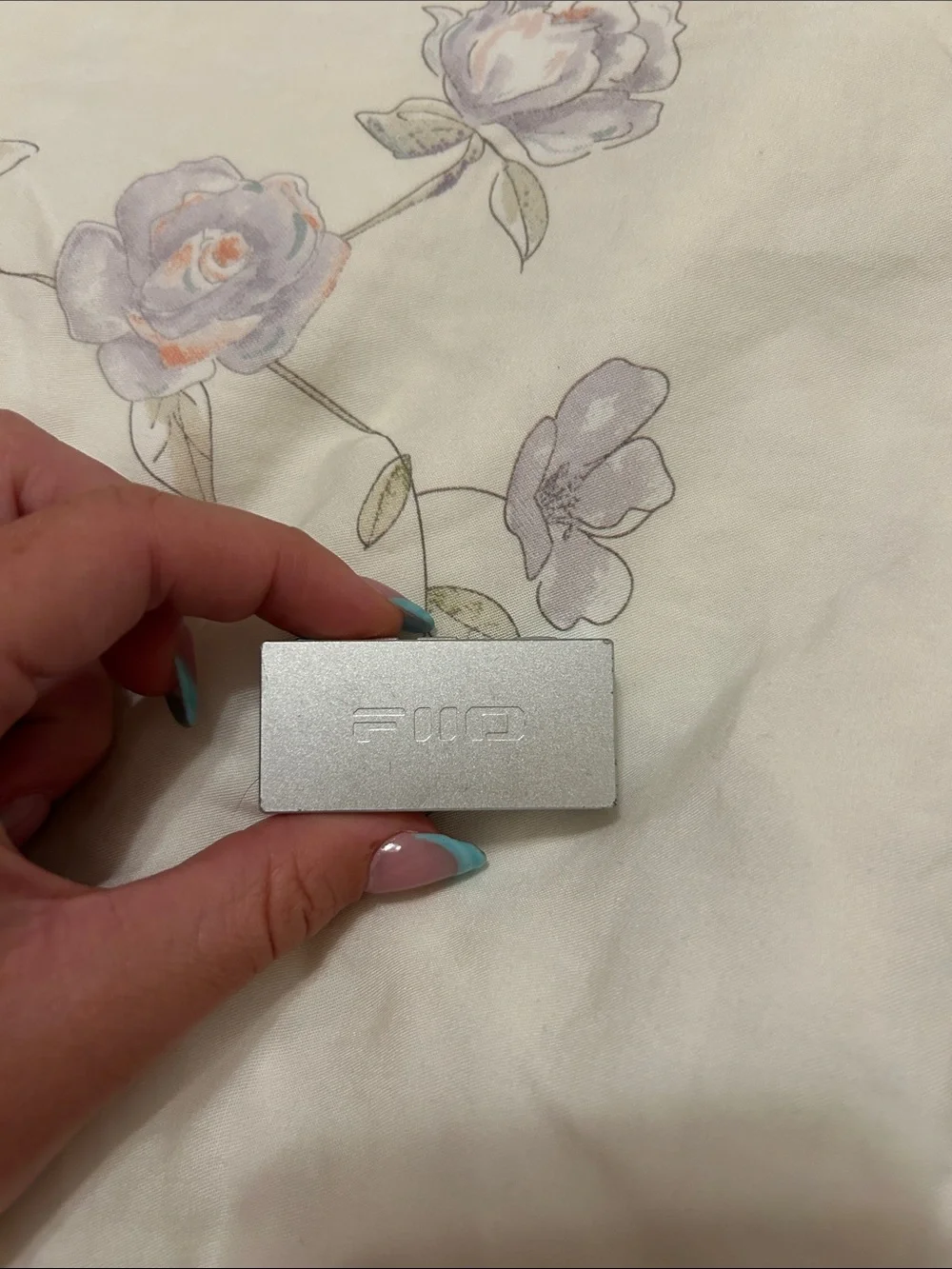 Small Portable Hi-Res AUDIO Headphone Amplifier in Light Blue